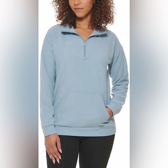 Marc New York Tops - Marc New York Marc Jacob Quarter Zip Ribbed Pullover Jacket Blue Size Medium